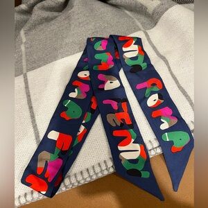 Fendi ROMA Twilly (Wrappy) silk scarf